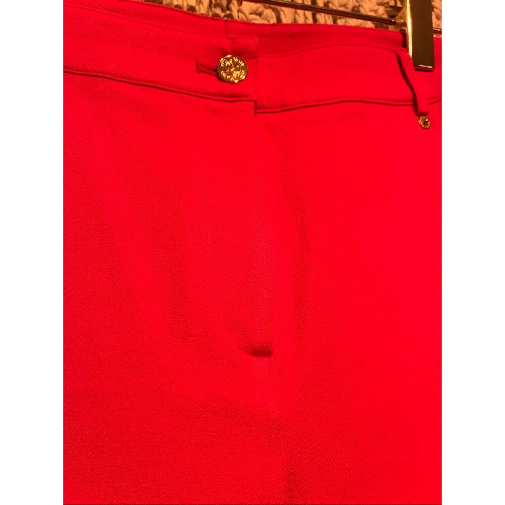 St. John St.John Bright Red Pants Premium Luxury Collection Size 10 - Picture 9 of 10